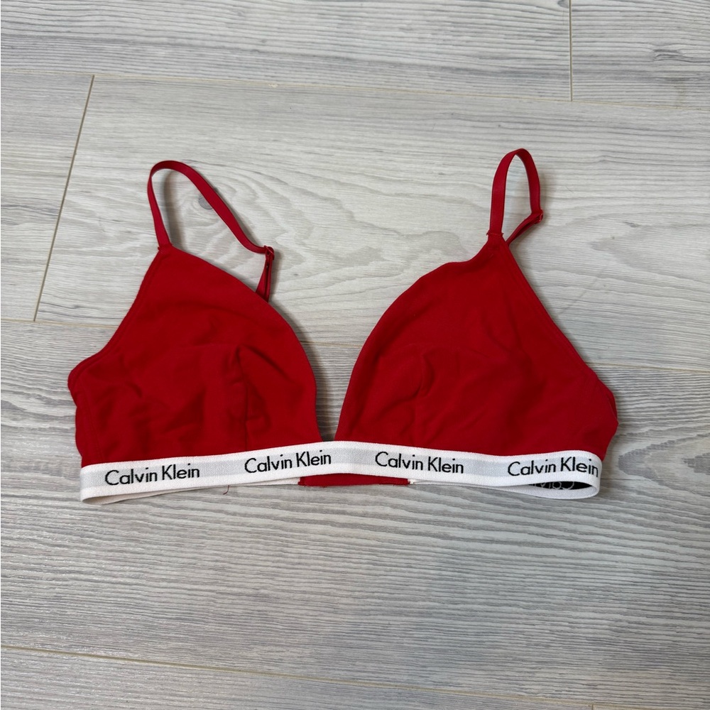 Calvin Klein Red Triangle Bralette